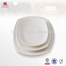 Best sell porcelain tableware modern kitchen designs square plate for wholesale